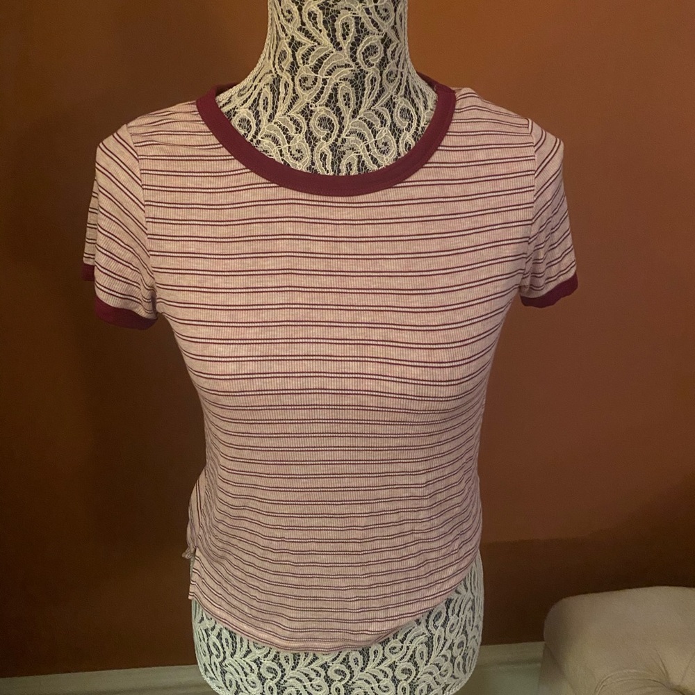 American Eagle stripped T-shirt.